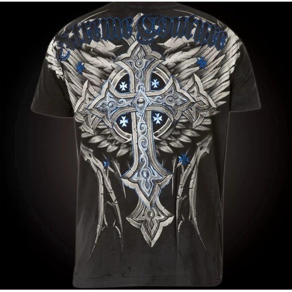 XTREME COUTURE by AFFLICTION Men's T-Shirt PANTHER - Picture 10 of 11